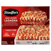 Stouffer's Meat Lovers Lasagna Family Size, 34 oz