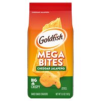Goldfish Mega Bites Cheddar Jalapeño Baked Snack Crackers, 5.9 oz