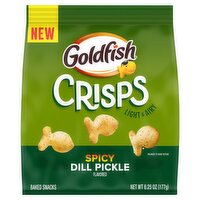 Goldfish Crisps Spicy Dill Pickle Flavored Baked Snacks, 6.25 oz