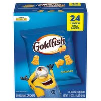 Goldfish Minions Cheddar Baked Snack Crackers, 0.75 oz, 24 count