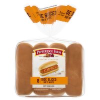 Pepperidge Farm Bakery Classics Side Sliced Soft White Hot Dog Buns, 8 count, 14 oz