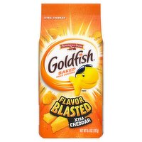 Pepperidge Farm Goldfish Flavor Blasted Xtra Cheddar Baked Snack Crackers, 6.6 oz, 6.6 Ounce