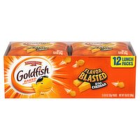 Pepperidge Farm Goldfish Flavor Blasted Xtra Cheddar Baked Snack Crackers, 0.9 oz, 12 count