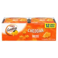 Pepperidge Farm Goldfish Cheddar Baked Snack Crackers, 1 oz, 12 count