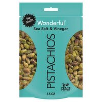 Wonderful Sea Salt & Vinegar No Shells Pistachios, 5.5 oz, 5.5 Ounce