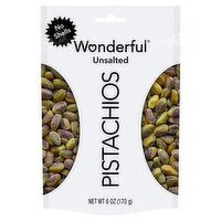 Wonderful Unsalted Pistachios, 6 oz