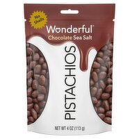 Wonderful Chocolate Sea Salt Pistachios, 4 oz