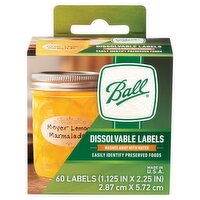 Ball Dissolvable Labels, 60 count