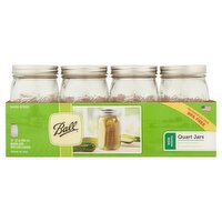 Ball 32 oz Wide Mouth Quart Mason Jars, 12 count