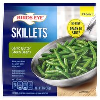 Birds Eye Skillets Garlic Butter Green Beans, Frozen Vegetables, 11 oz., 11 Ounce