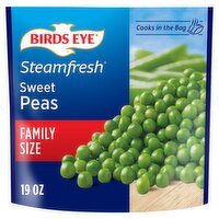 Birds Eye Steamfresh Sweet Peas Family Size, 19 oz, 19 Ounce