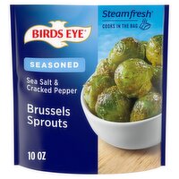 Birds Eye Steamfresh Sea Salt & Cracked Seasoned Pepper Brussels Sprouts, 10 oz