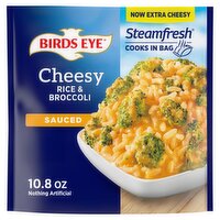 Birds Eye Steamfresh Cheddar Cheese Rice & Broccoli, 10.8 oz, 10.8 Ounce