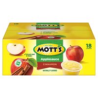 Mott's Cinnamon Applesauce, 4.0 oz, 18 count, 72 Ounce