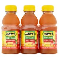 Mott's Apple Mango 100% Juice, 8 fl oz, 6 count