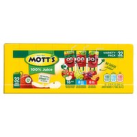 Mott's 100% Juice Variety Pack, 6.75 fl oz, 32 count