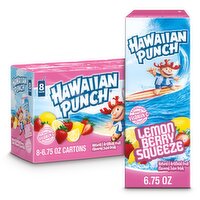 Hawaiian Punch Lemon Berry Squeeze Juice Drink, 6.75 fl oz, 8 count