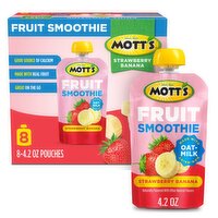 Mott's Strawbeery Banana Fruit Smoothie, 4.2 oz, 8 count