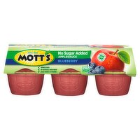 Mott's Blueberry No Sugar Added Applesauce, 23.4 Ounce