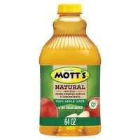 Mott's Natural 100% Apple Juice, 64 fl oz