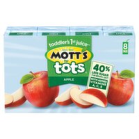 Mott's for Tots Apple Juice Beverage, 6.75 fl oz, 8 count