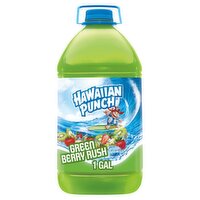 Hawaiian Punch Green Berry Rush Kiwi Strawberry Flavored Juice Drink, 1 gal