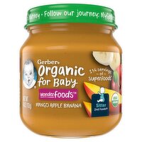 Gerber 2nd Foods Mango Apple Banana Baby Food, Sitter, 4 oz