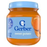 Gerber 1st Foods Sweet Potato Baby Food, Supported Sitter, 4 oz