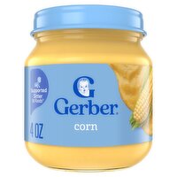 Gerber 1st Foods Corn Baby Food, Supported Sitter, 4 oz, 4 Ounce