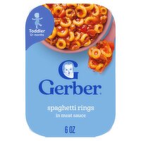 Gerber Spaghetti Rings in Meat Sauce Baby Food, Toddler 12+ months, 6 oz