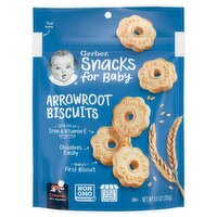 Gerber Snacks for Baby Arrowroot Biscuits, Crawler, 10+ Months, 5.5 oz, 5.5 Ounce