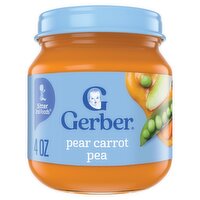 Gerber 2nd Foods Pear Carrot Pea Baby Food, Sitter, 4 oz