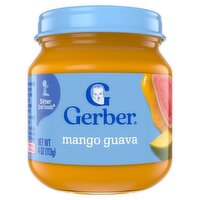 Gerber Stage 2 Baby Food, Mango Guava, Fruit Puree, Non-GMO, Baby Puree, 4oz.