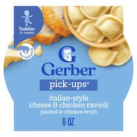 Gerber Pick-Ups Italian-Style Cheese & Chicken Ravioli Baby Food, Toddler 12+ months, 6 oz