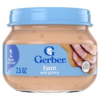 Gerber 2nd Foods Ham and Gravy Baby Food, Sitter, 2.5 oz