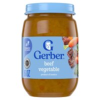 Gerber Beef Vegetable Baby Food, Crawler 8+ months, 6 oz