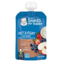 Gerber Very Berry Fruit & Yogurt Toddler Food, 3.5 oz Pouch