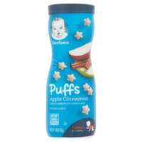 Gerber Apple Cinnamon Puffs Cereal Snack, Crawler, 8+ Months, 1.48 oz