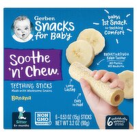 GERBER BABY CHEW BANANA 6CT 3.2 OZ