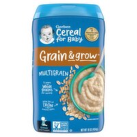 Gerber 2nd Foods Grain & Grow Multigrain Baby Food, Sitter, 16 oz