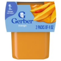 Gerber 2nd Foods Mango Baby Food, Sitter, 4 oz, 2 count