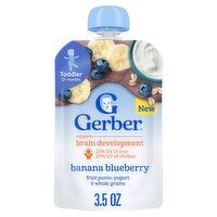 Gerber Banana Blueberry Baby Food, Toddler 12+ months, 3.5 oz