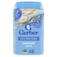 Gerber 1st Foods Gluten Free Oatmeal Cereal Baby Food, Supported Sitter, 8 oz