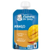 Gerber Natural for Baby Mango Baby Food, Sitter 2nd Foods, 3.5 oz