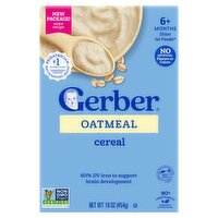 Gerber 1st Foods Oatmeal Cereal Baby Food, 6+ Months Sitter, 16 oz
