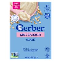 Gerber 2nd Foods Multigrain Cereal Baby Food, 6+ Months Sitter, 8 oz