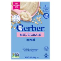 Gerber 2nd Foods Multigrain Cereal Baby Food, 6+ Months Sitter, 16 oz