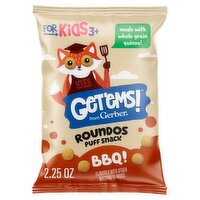 Gerber Get'ems! BBQ! Roundos Puff Snack, 3+ years, 2.25 oz
