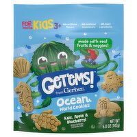 Gerber Get'ems! Kale, Apple & Blueberry! Ocean World Cookies, 5.0 oz