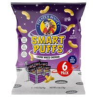 Pirate's Booty Smart Puffs Cosmic White Cheddar Corn Puffs, 1 oz, 6 count